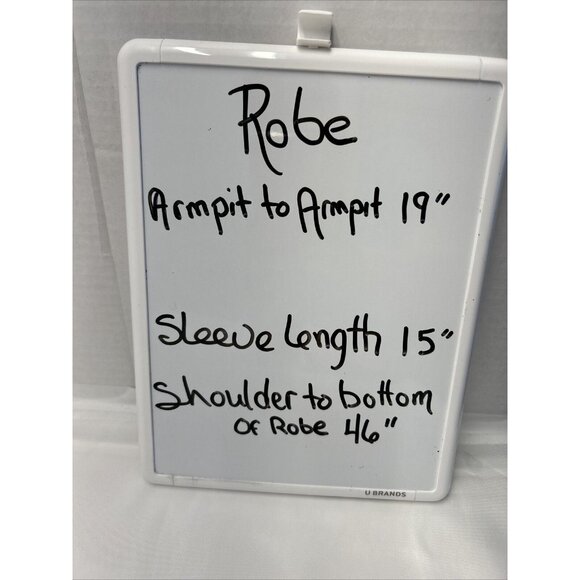 Cabernet by Sleep Sense Womens Deep Red Kimono Style Robe Mid Calf Size M - Picture 13 of 13